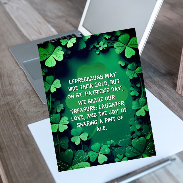 St. Patrick's Day Gratitude Vykort (Skapare uppladdad)