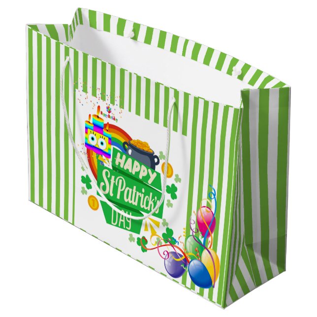 St. Patrick's Day Grattis på födelsedagen Gift Bag (Baksidan Vinklad)