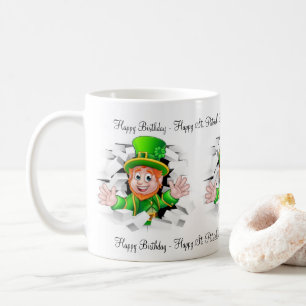 St. Patrick's Day Grattis på födelsedagen Mugg