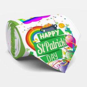 St. Patrick's Day Grattis på födelsedagen Tie Slips