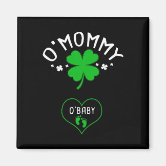 St Patricks Day Graviditetsannonsering Matchande C Magnet