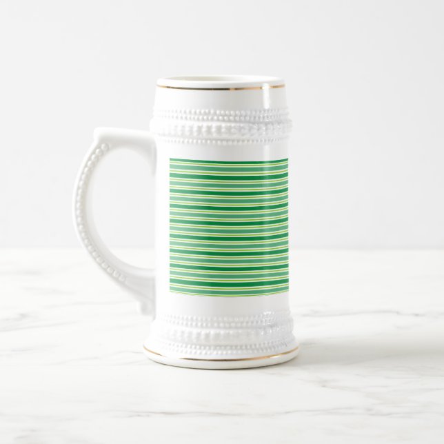 St. Patrick's Day Green Stripes Pattern-54608 Sejdel (Vänster)