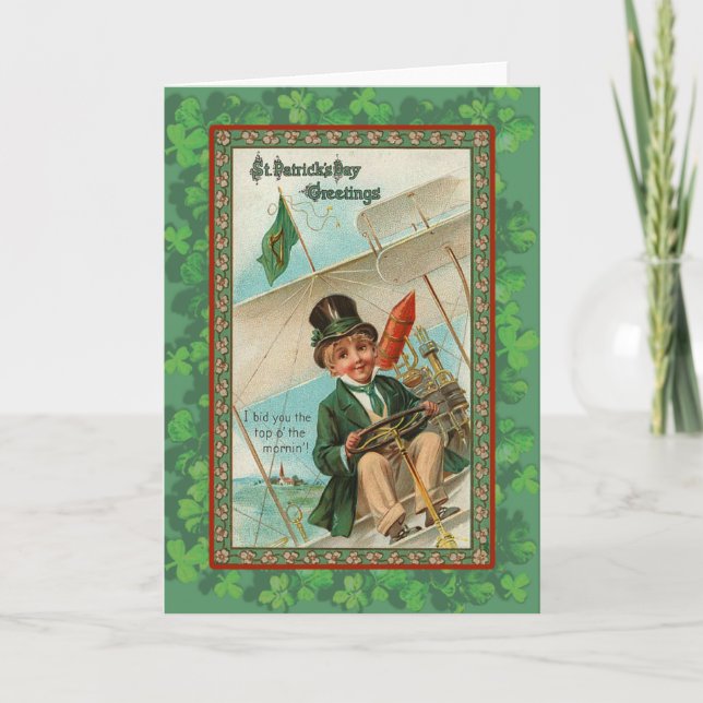 St. Patrick's Day Greeting Card and Postcards Kort (Framsida)