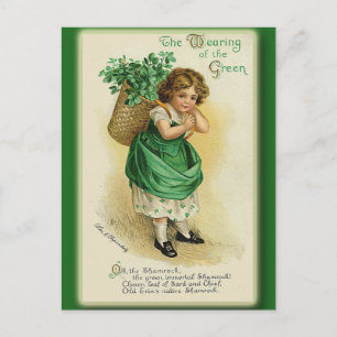 St. Patrick's Day Greeting Card and Postcards Vykort