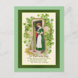 St. Patrick's Day Greeting Card and Postcards Vykort