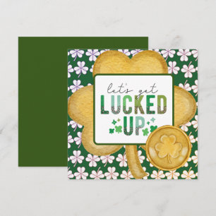 St. Patrick's Day Greeting Card LUCKY UP Julkort