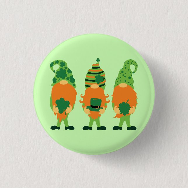 St. Patrick's Day Grnomes Knapp (Framsida)