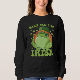 St. Patricks Day Groda Kyss mig, jag är irländare T Shirt