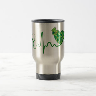 St Patricks Day Grön 15oz Stetoskop Resemugg