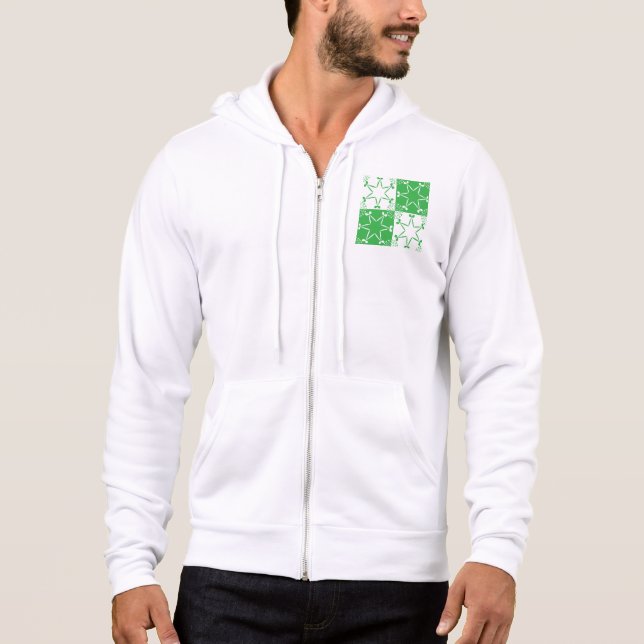 St Patricks Day Grön Klöver Stjärna Geometrisk T Shirt (Framsida)