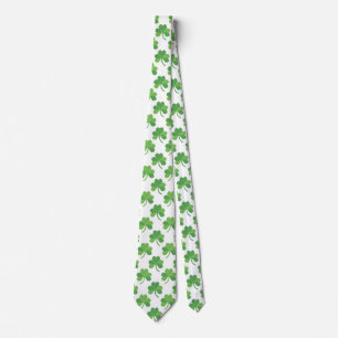 St. Patrick's Day Grön Shamrock Herrhalsduk Slips