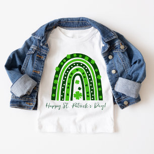 St. Patrick's Day Grön Shamrock Regnbåge T Shirt