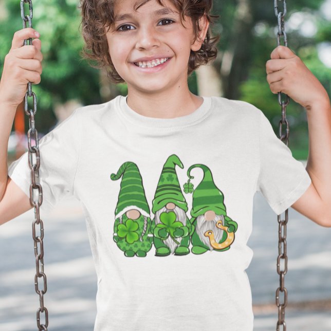 St. Patrick's Day Gröna Gnomitar Gnomer T Shirt (Skapare uppladdad)