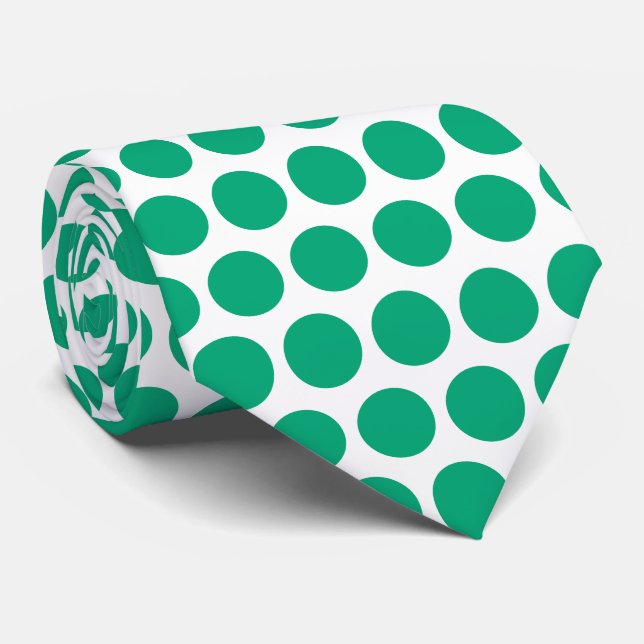 St Patrick's Day Gröna prickar present födelsedags Slips (Rullad)
