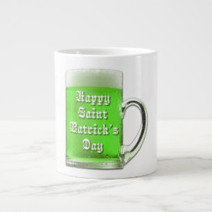 St. Patrick's Day Grönt Beer Jumbo Mugg