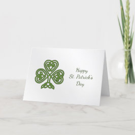 St patricks day Grönt Celtic Shamrock Helgkort