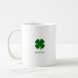 St patricks day Grönt Fyrklöver Lucky Irish Kaffemugg