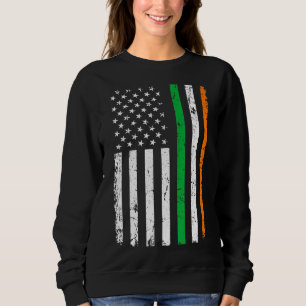 St patrick's day Grönt Irish American Flagga Irela T Shirt