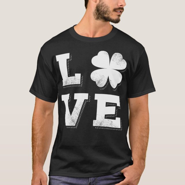 St patricks day Grönt Manar Kvinnor Kids KÄRLEK T Shirt (Framsida)
