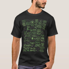 St. Patrick's Day" Grönt Ord Cloud unisex t-Shirt