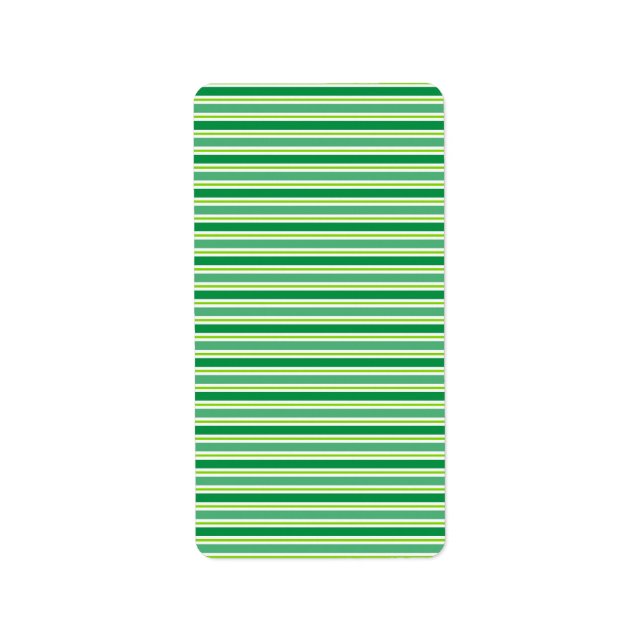St. Patrick's Day Grönt Rand Mönster-54608 Adressetikett (Framsidan)