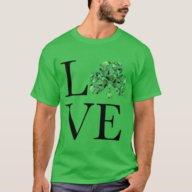 St. Patrick's day | Grönt schamprockar T Shirt (Framsida)