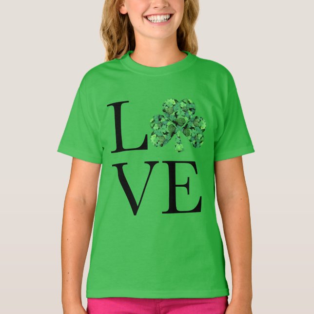 St. Patrick's day | Grönt schamprockar T Shirt (Framsida)