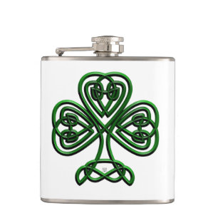 St patricks day Grönt Shamrock Fickplunta
