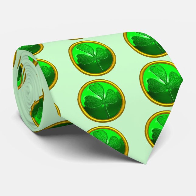 ST PATRICK'S DAY GRÖNT SHAMROCK GEMSTONE JEWEL SLIPS (Rullad)