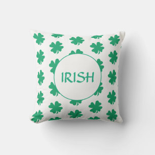St patrick's day Grönt Shamrock Löv Irish Mönster Kudde