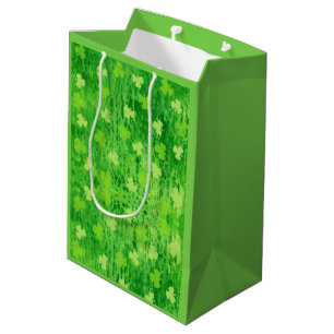 St patrick's day Grönt Shamrock Mönster Gift Bag