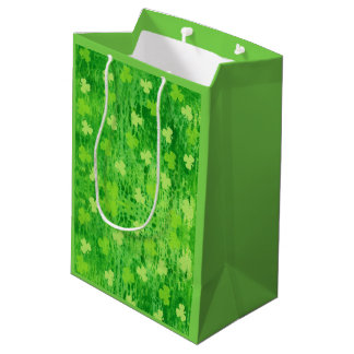 St patrick's day Grönt Shamrock Mönster Gift Bag