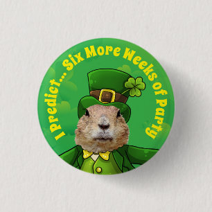 St. Patrick's Day Groundhog Party Animal Knapp