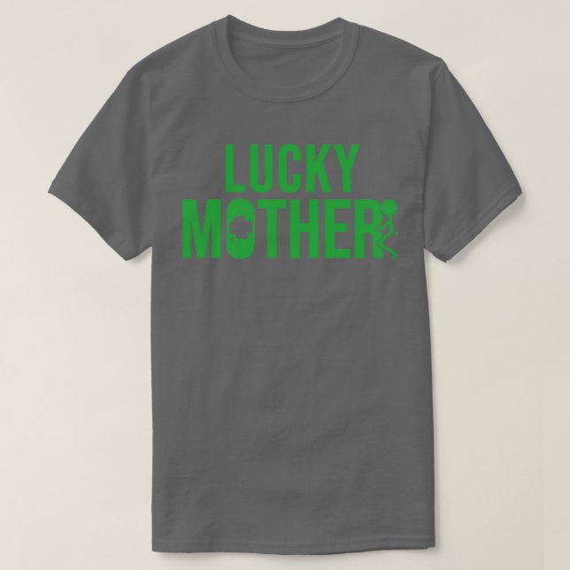 St patricks day, Grunt Stil Lucky Mor T Shirt (Design framsida)