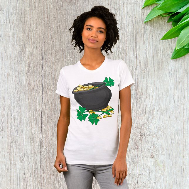 St Patricks Day Guldgryte och Lyckosammet  T Shirt (Skapare uppladdad)