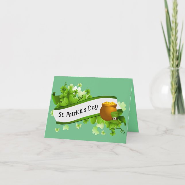 St.Patrick's Day Hälsning Kort (Framsida)
