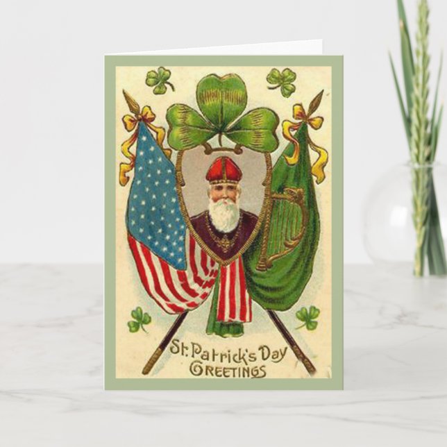 St. Patrick's Day Hälsning Kort (Framsida)
