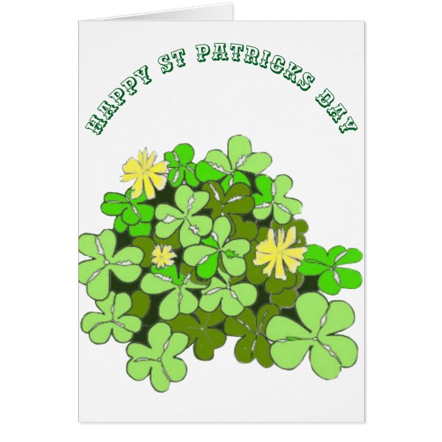 St patricks day hälsningskort (Framsidan)