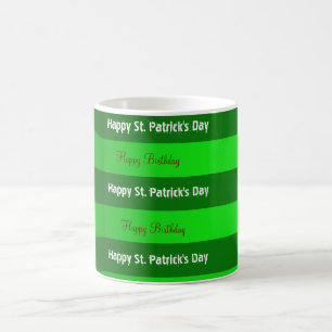 St. Patrick's Day Happy Birthday Mugg 