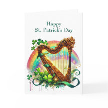 St patricks day Harp Illustration