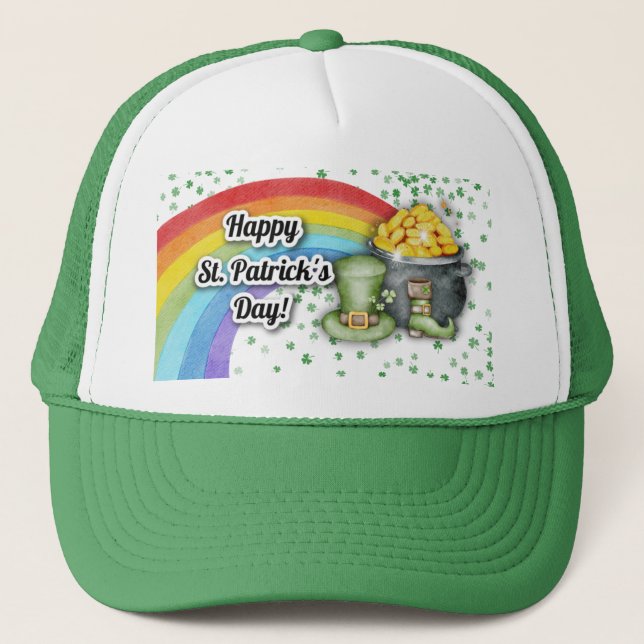 St patrick's day hat färg grönt keps (Framsida)