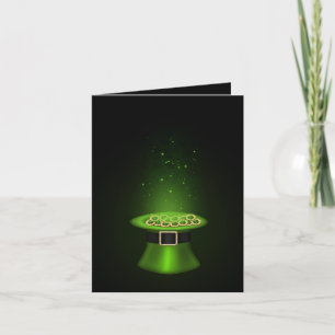 St. Patrick's Day Hat - hälsningskort Kort