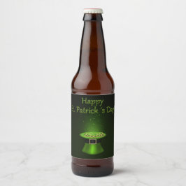 St. Patrick's Day Hat Mynt - Beer Flaska-etikett Ölflaska Etikett