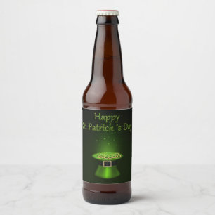 St. Patrick's Day Hat Mynt - Beer Flaska-etikett Ölflaska Etikett