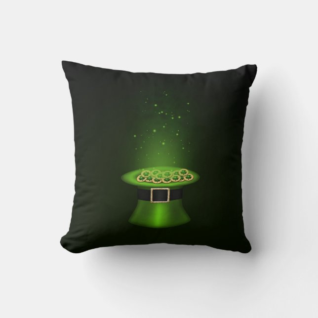 St. Patrick's Day Hat Mynt-Pillow Kudde (Framsida)