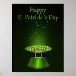 St. Patrick's Day Hat Mynt - Poster Skriv ut