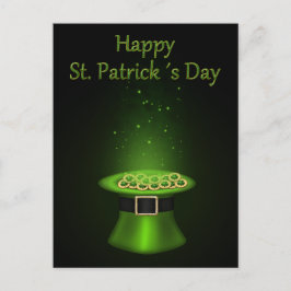 St. Patrick's Day Hat Mynt Vykort