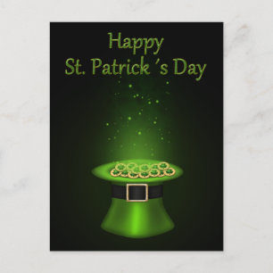 St. Patrick's Day Hat Mynt Vykort