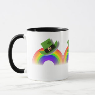 St patricks day Hat och Regnbåge Mugg