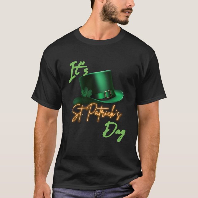 St. Patricks Day Hat Shirt T Shirt (Framsida)